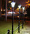 Solar Lamp Post With Motion Sensor Curved Head 200lm IP44 3000K 1870mm