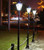 Solar Lamp Post With Motion Sensor Straight Head 200lm IP44 1870mm