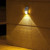 Solar Wall Light In Silver With Infrared Sensor Warm White Stainless Steel