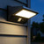 Solar Wall Light With Infrared Sensor Black Stainless Steel Solar Wall Light With Infrared Sensor Black Stainless Steel