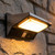 Solar Wall Light With Infrared Sensor Black and Stainless Steel