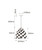 Embossed and Perforated Pendant Light Chrome Finish E27 60W