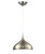 Satin Nickel Finish Dome Pendant Light E27 60W