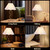 Bedside and Table Lamp Gold Natural Wood E27 60W IP20