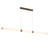 LED Pendant Light Bronze Ribbed Acrylic 154cm CTS Tri-CCT 30W 3100lm Dimmable