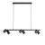Black Pendant 6 Light 90cm GU10 IP44 35W