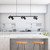 Black Pendant 6 Light 90cm GU10 IP44 35W