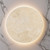 Travertine LED Wall Light Round Backlit Tri-CCT 1350lm 14W Dimmable 26cm