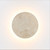 Travertine LED Wall Light Round Backlit Tri-CCT 875lm 8W Dimmable 20cm