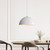 Pendant Light White Metal E27 60W 35cm Industrial
