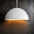 Pendant Light White Metal E27 60W 35cm Industrial