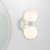 Wall Vanity Light White Opal Glass Dual G9 4W IP44