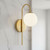 Wall Vanity Light Modern Style Satin Brass G9 4W IP44 12cm
