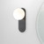 Wall Vanity Light Black Metal Opal Glass G9 4W IP44