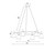Spotlight Pendant Light Black and Satin Brass 6 Light 112cm E27 60W