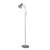 Floor Lamp Satin Chrome Metal E27 60W Adjustable