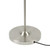 Floor Lamp Satin Chrome Metal E27 60W Adjustable