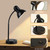 Gooseneck Desk Lamp Black Metal E27 60W