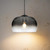 Pendant Light 21cm Smoke Clear Glass E14 40W