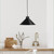 Pendant Light Black Steel 30cm E27 60W Industrial