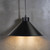 Pendant Light Black Steel 30cm E27 60W Industrial