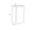 Wall Light Black Reeded Glass E27 60W IP44