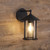 Wall Light Black Steel E27 60W IP44