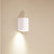 Wall Light White Aluminium GU10 35W IP54 Soft Curve Down