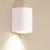 Wall Light White Aluminium GU10 35W IP54 Soft Curve Down