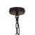 Pendant Light Bronze Frosted Glass 31cm E27 60W Downward