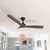 132cm 52-inch Black-Koa DC Ceiling Fan Remote Control 3 Blade 30W