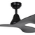 114cm 45-inch Black DC Ceiling Fan Remote Control 3 Blade 15W 6 Speed