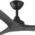 132cm 52-inch Black DC Ceiling Fan Remote Control 3 Blade 30W