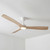 132cm 52-inch White-Ashwood DC Ceiling Fan With Light Remote Control 3 Blade 30W