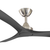 152cm 60-inch Nickel-Black DC Ceiling Fan Remote Control 3 Blade 35W 6 Speed