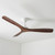 152cm 60-inch White-Walnut DC Ceiling Fan Remote Control 3 Blade 35W 6 Speed