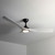 Noble 152cm 60-inch Black-White DC Ceiling Fan With Light Remote Control 3 Blade 35W