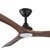 152cm 60-inch Black-Walnut DC Ceiling Fan Light Remote Control 3 Blade 35W
