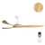 152cm 60-inch White-Timber DC Ceiling Fan Remote Control 3 Blade 39W 6 Speed