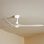 152cm 60-inch White-Oak DC Ceiling Fan Light Remote Control 3 Blade 39W