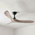 Domenech 152cm 60-inch Black-Oak DC Ceiling Fan Remote Control 3 Blade 39W 6 Speed