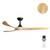 152cm 60-inch Black-Timber DC Ceiling Fan Light Remote Control 3 Blade 39W