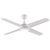 Ceiling Fan White 4 Blade 132cm 58W AC With 3000K 18W LED