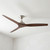 152cm 60-inch Nickel-Koa AC Ceiling Fan 3 Blade 80W 3 Speed