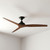152cm 60-inch Black-Koa AC Ceiling Fan 3 Blade 80W 3 Speed
