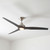 152cm 60-inch Nickel-Black AC Ceiling Fan With Light 3 Blade 80W