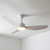 122cm 48-inch White DC Ceiling Fan With Light Remote Control 3 Blade 39W Uplight