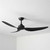 142cm 56-inch Black DC Ceiling Fan Remote Control 3 Blade 39W 6 Speed