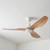 132cm 52-inch White-Oak DC Ceiling Fan With Light Remote Control 3 Blade 31W