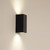 Up Down Wall Light Black Aluminium GU10 70W IP54